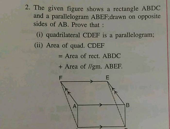 Parallelogram shown coordinates